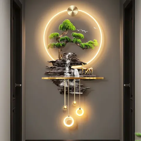 Bestseller UV Engraving Acrylic LED Painting Corridor Background Wall Art Home Decor Painting