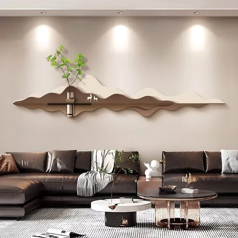 Big White Walls Simplicity Art Home Decor Painting Hydroponics Green Plants Glowed LED Crystal Porcelain Painting