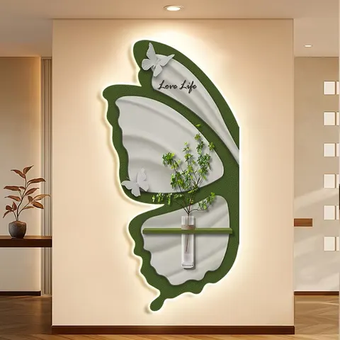 植物 单幅 装饰画 现代简约 玄关背景墙挂画 砂岩浮雕