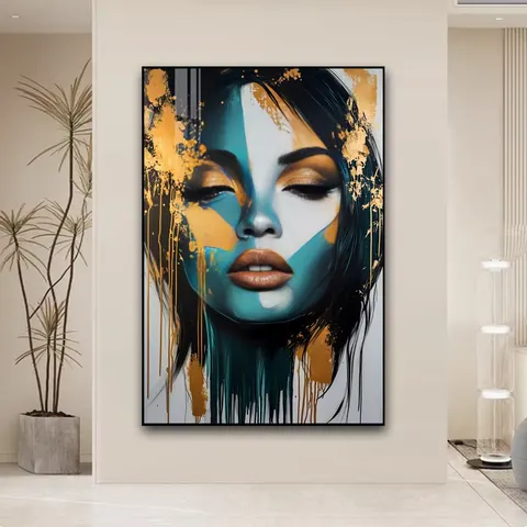 抽象 单幅 装饰画 现代简约 客厅背景墙挂画 晶瓷画
