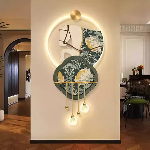 Chinese Style Horse Success Entrance Decor Painting Corridor Background Wall Acrylic LED Painting