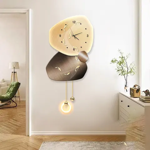 Clock  Art Home Decoration Paintings the Background Wall of the Living Room Light-emitting LED Painting