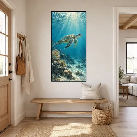 Coastal Canvas Print Modern Hallway Home Decorative Painting Minimalist Interior Decor Factory Direct Sale