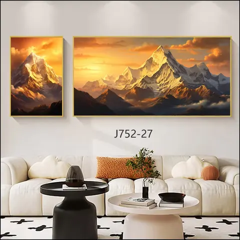 Combination Art Home Decoration Paintings Sofa Background Wall Crystal Porcelain Painting