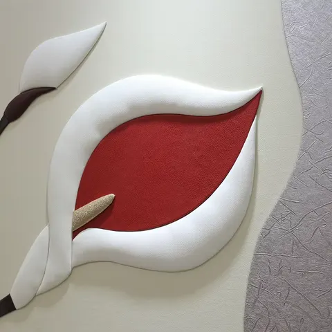 抽象 单幅 装饰画 现代简约 客厅背景墙挂画 手工皮雕