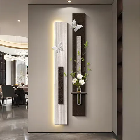 Combination Sandstone Home Decor Painting Hydroponic Plants Three-dimensional Glowed LED Painting