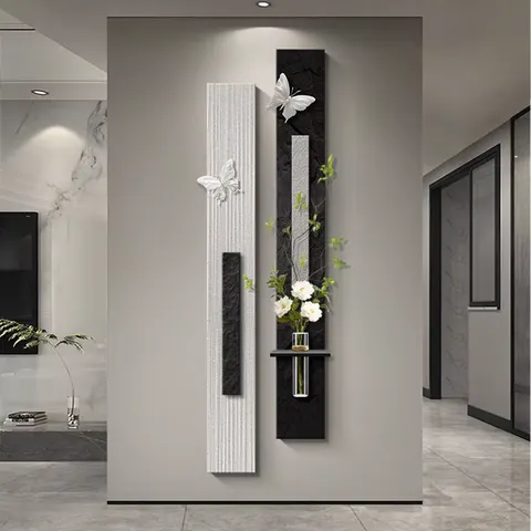 Combination Sandstone Home Decor Painting Hydroponic Plants Three-dimensional Glowed LED Painting