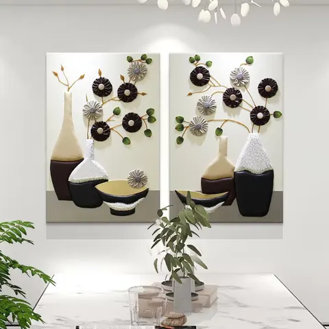 抽象 单幅 装饰画 现代简约 客厅背景墙挂画 手工皮雕