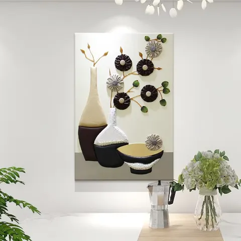 抽象 单幅 装饰画 现代简约 客厅背景墙挂画 手工皮雕