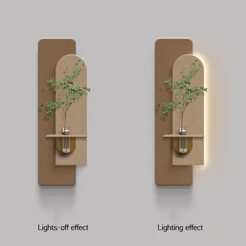 植物 单幅 装饰画 现代简约 玄关背景墙挂画 LED带灯画