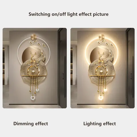 Corridor Background Wall Acrylic LED Painting UV Engraving Three-dimensional Effect Art Home Decor Painting