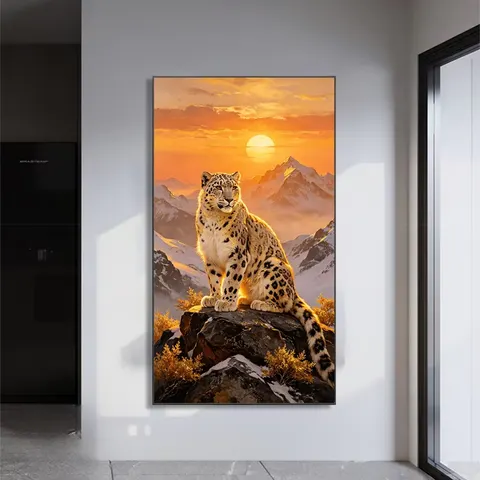 动物 单幅 装饰画 现代简约 玄关背景墙挂画 晶瓷画