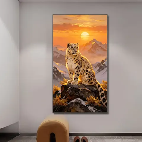 动物 单幅 装饰画 现代简约 玄关背景墙挂画 晶瓷画
