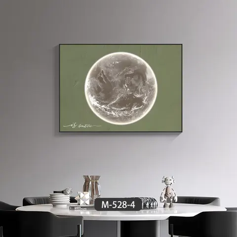 Creative Moon Electrical Box Cover Art Decor Painting Luxury Restaurant No Punching Required Push-pull Crystal Painting