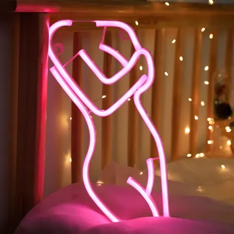 Creative Neon bar Atmosphere Light Cartoon Decoration Decoration Led Gaming Room bar Abstraction Art Decor Light