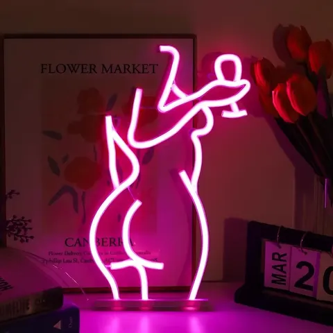Creative Neon bar Atmosphere Light Cartoon Decoration Decoration Led Gaming Room bar Abstraction Art Decor Light
