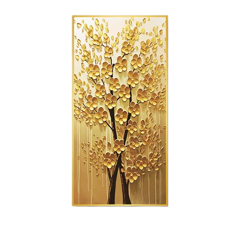 Creative Porch Crystal Porcelain Wall Art Decor Digital Printed Canvas with Frame Oil Medium Still Life for Home Decor