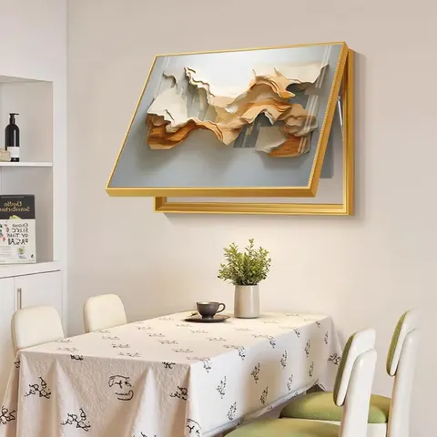 Creativity 3D Three-dimensional Effect Restaurant Electric Box Cover Art Decor Painting Hydraulic Type Main Switch Wall Decor
