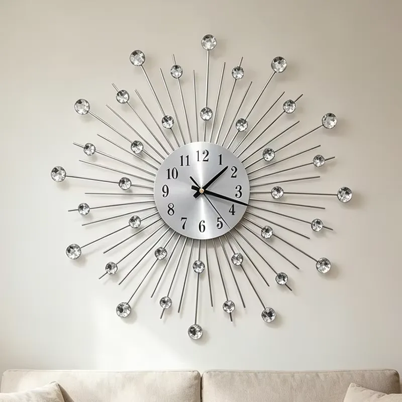 Creativity Art Decoration Wall Clock Starry Sky Living Room Alarm Clock Nordic Region Simplicity Mute Wall Clock