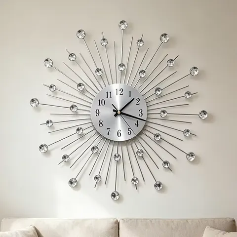 Creativity Art Decoration Wall Clock Starry Sky Living Room Alarm Clock Nordic Region Simplicity Mute Wall Clock