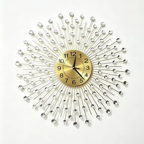 Creativity Art Decoration Wall Clock Starry Sky Living Room Alarm Clock Nordic Region Simplicity Mute Wall Clock