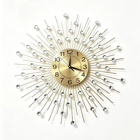 Creativity Art Decoration Wall Clock Starry Sky Living Room Alarm Clock Nordic Region Simplicity Mute Wall Clock