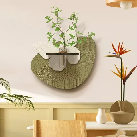 Creativity Butterfly Art Home Furnishings Decorative Painting Restaurant Background Wall Sandstone LED Decor Painting