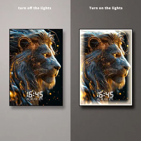Creativity Digital Lights Home Decor Painting Living Room Corridor Background Wall Glowed LED Painting