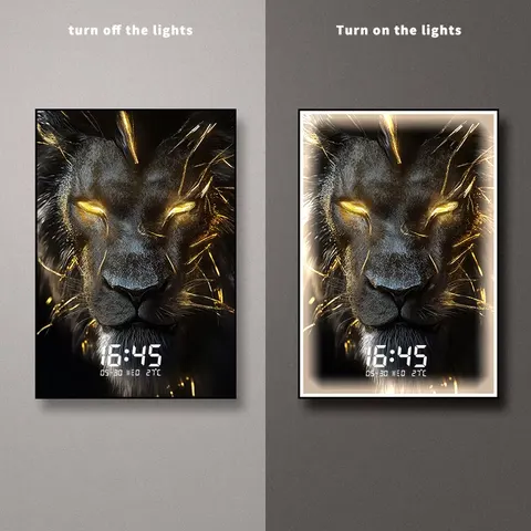 Creativity Digital Lights Home Decor Painting Living Room Corridor Background Wall Glowed LED Painting