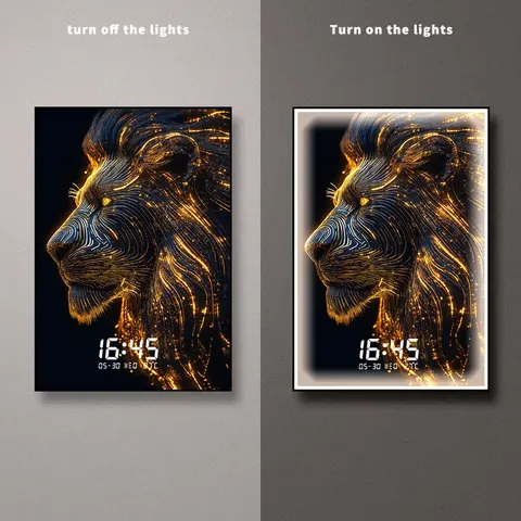 Creativity Digital Lights Home Decor Painting Living Room Corridor Background Wall Glowed LED Painting