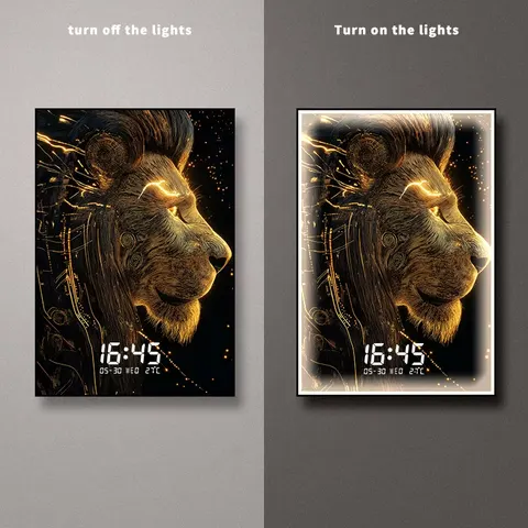 Creativity Digital Lights Home Decor Painting Living Room Corridor Background Wall Glowed LED Painting