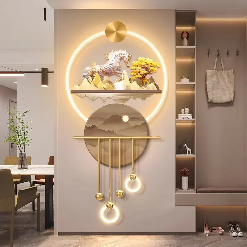 Creativity Horse Art Home Decor Painting Living Room Corridor Background Wall Acrylic LED Painting
