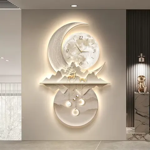Creativity Landscape Elk Art Home Decor Painting UV Engraving Corridor Background Wall Crystal Porcelain Painting