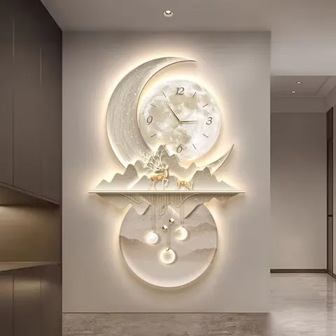 Creativity Landscape Elk Art Home Decor Painting UV Engraving Corridor Background Wall Crystal Porcelain Painting