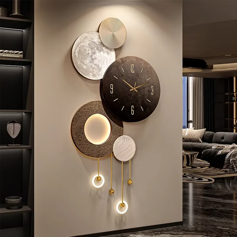 Creativity Metal Hanging Piece Sandstone Art Decor Painting Corridor Background Wall Acrylic LED Painting