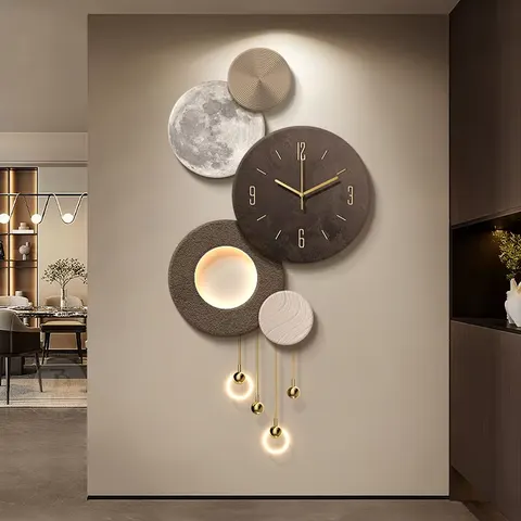 Creativity Metal Hanging Piece Sandstone Art Decor Painting Corridor Background Wall Acrylic LED Painting