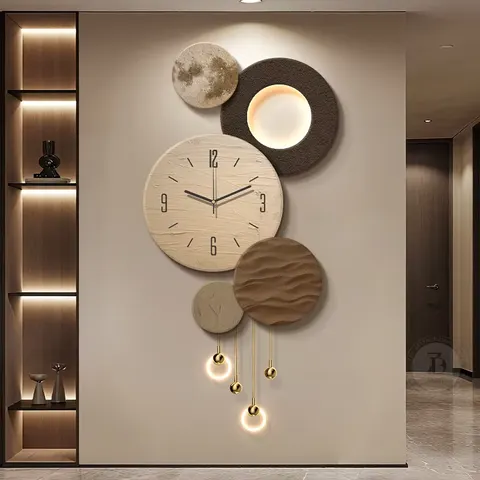 Creativity Metal Hanging Piece Sandstone Art Decor Painting Corridor Background Wall Acrylic LED Painting