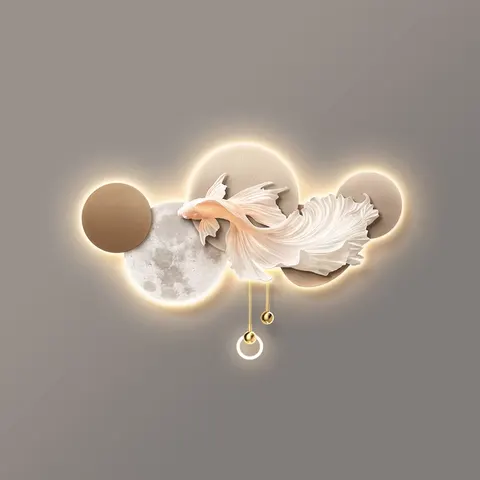 抽象 单幅 装饰画 现代简约 客厅背景墙挂画 LED带灯画