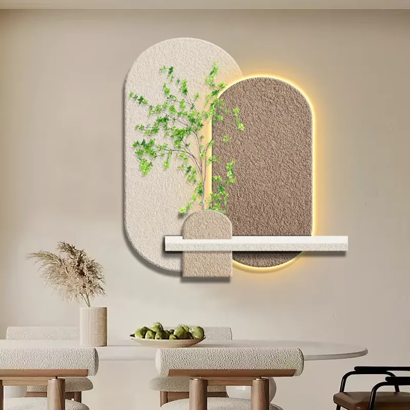 植物 单幅 装饰画 现代简约 客厅背景墙挂画 砂岩浮雕