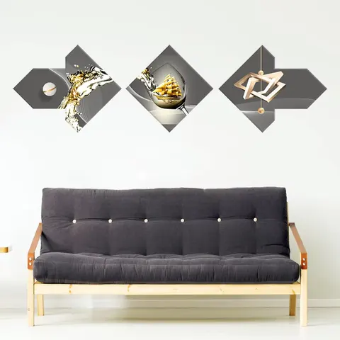 Crystal Porcelain Wall Art Painting 3D Abstract Oil Painting Large Size Art Frame Sculpture Wall Art Home Decor