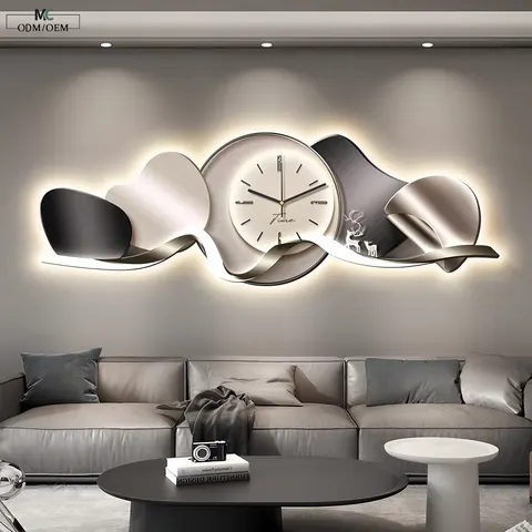 Custom LED Crystal Porcelain Wall Art Clock Factory Wholesale Decorative Panel Bulk Orders OEM ODM Manufacturer