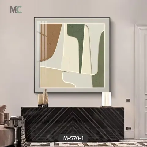 Custom Living Room Sofa Background Wall Decoration Painting 3d Three-dimensional Hanging Painting Relief Sandstone Texture Mural