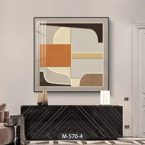 Custom Living Room Sofa Background Wall Decoration Painting 3d Three-dimensional Hanging Painting Relief Sandstone Texture Mural