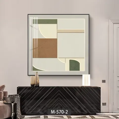 Custom Living Room Sofa Background Wall Decoration Painting 3d Three-dimensional Hanging Painting Relief Sandstone Texture Mural