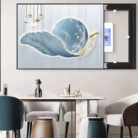 抽象 单幅 装饰画 现代简约 客厅背景墙挂画 晶瓷画