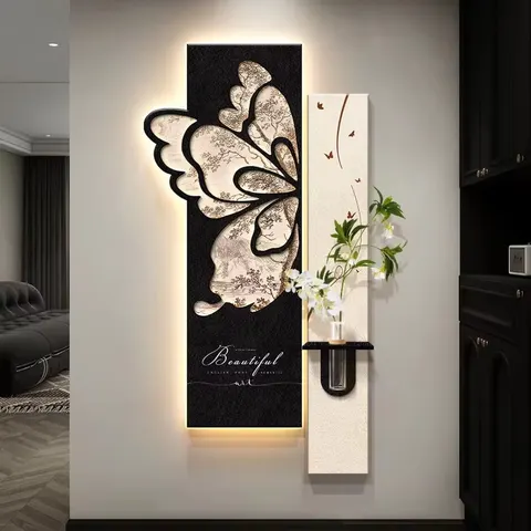 动物 单幅 装饰画 复古怀旧 客厅背景墙挂画 LED带灯画