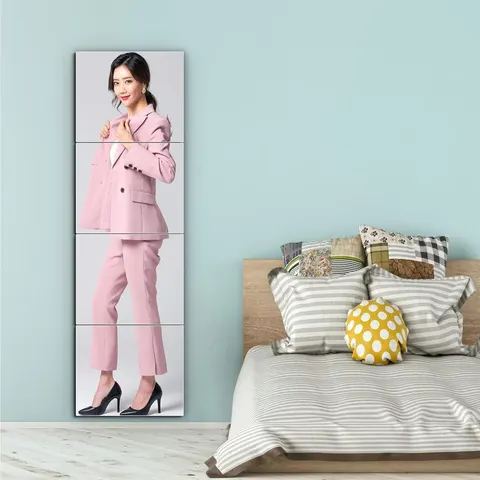 Customizable Diy Acrylic Wall Self-adhesive and Bedroom Bathroom Living Room Splicing Mirror Non Shattering Soft and Room Mirror
