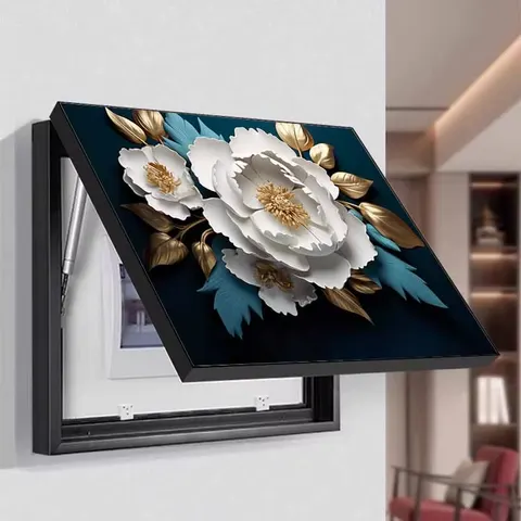 Customizable Electric Box Cover Art Home Decor Painting Restaurant Background Wall Crystal Porcelain Painting