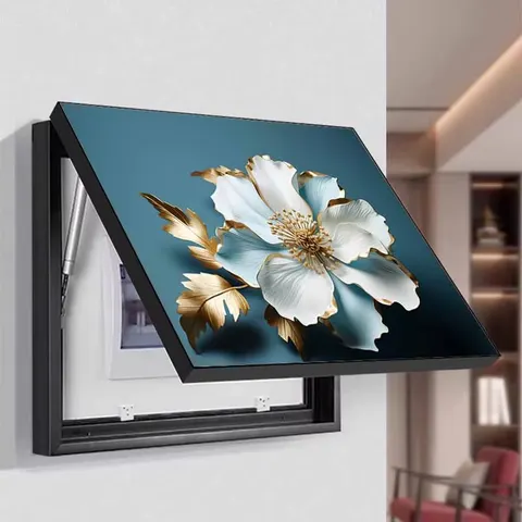 Customizable Electric Box Cover Art Home Decor Painting Restaurant Background Wall Crystal Porcelain Painting