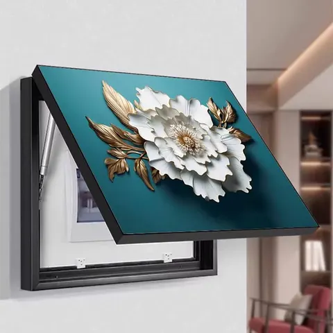 Customizable Electric Box Cover Art Home Decor Painting Restaurant Background Wall Crystal Porcelain Painting